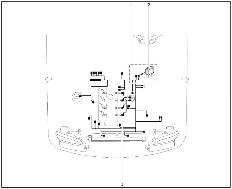 Жгут проводов двигателя