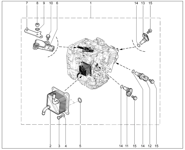Детали КПП вариатор (для авто. с дв. H4M)