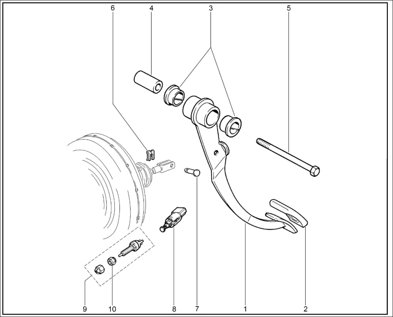 Педаль тормоза