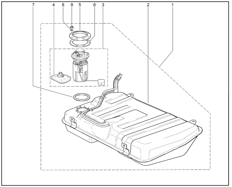 Бак топливный (деталировка)