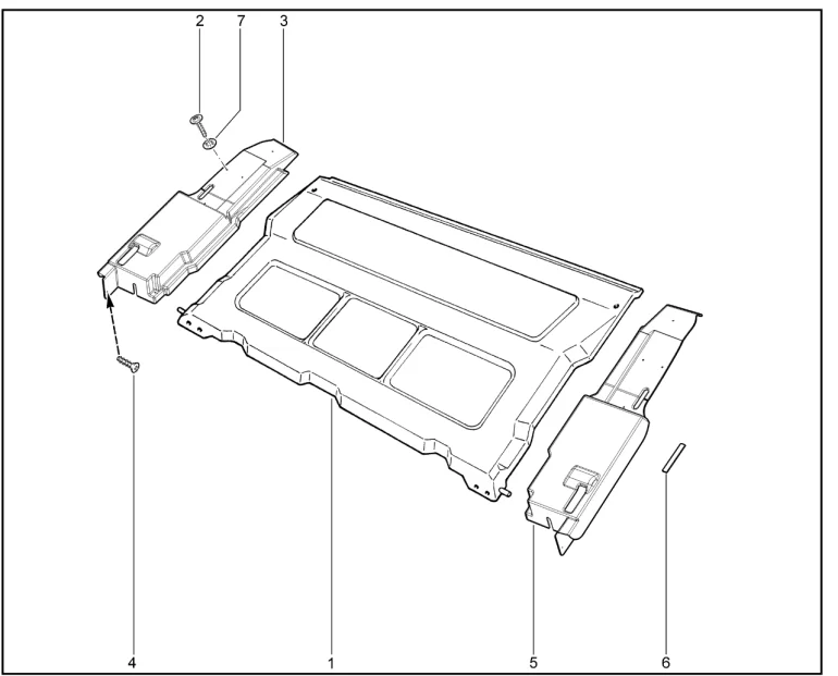 Полка багажника (2131)