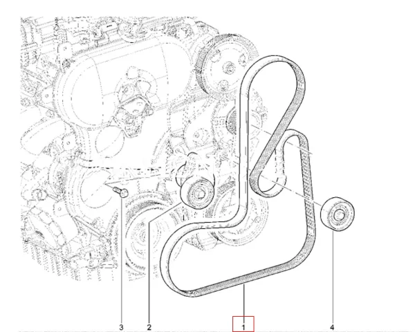 Ремень привода вспомогательных агрегатов 6PK1709 для Lada Largus, Niva 1.8, XRAY