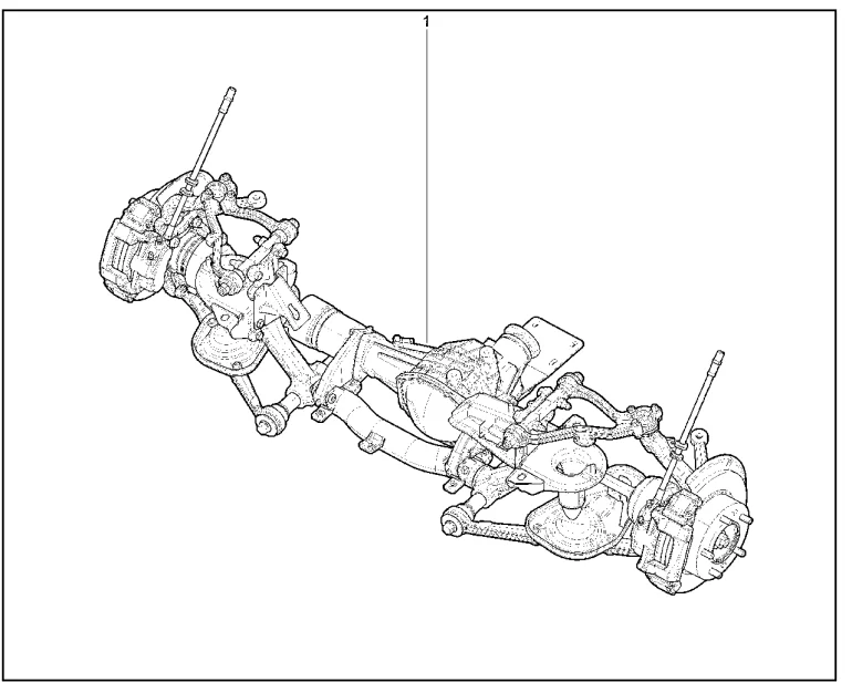 Поперечина передней подвески в сборе