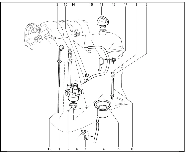 Вентиляция картера (дв.1,7л. - P3N)(XGM)(c 12.10.2015)