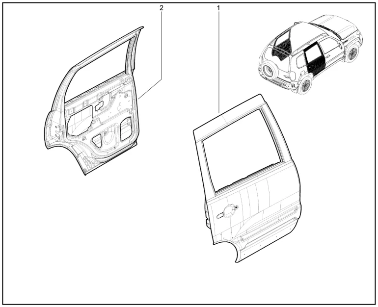 Двери задние (до 12.2020)
