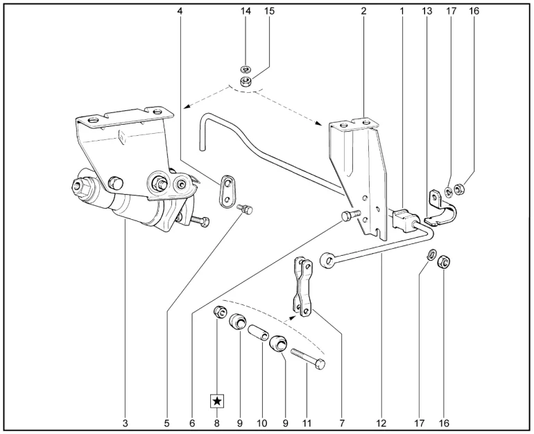 Регулятор давления тормозов (без ABS)