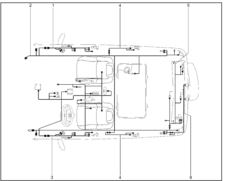 Жгуты проводов салона