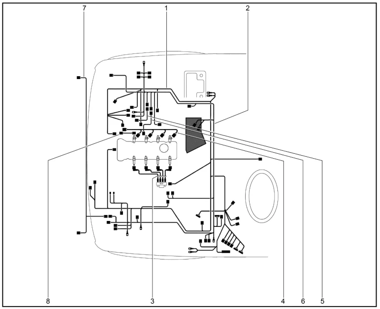 Жгуты проводов подкапотные