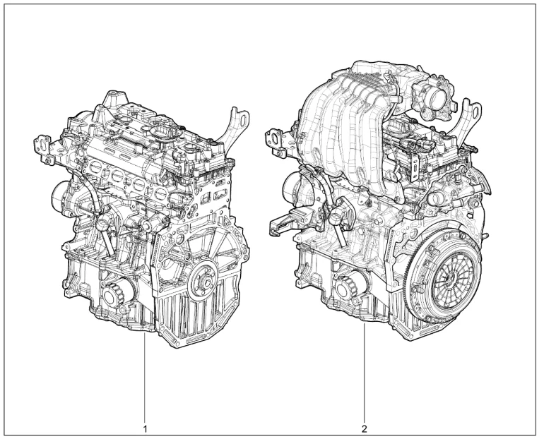 Двигатель в сборе (H4M)