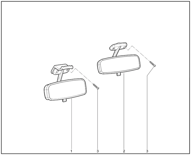 Зеркало заднего вида внутреннее