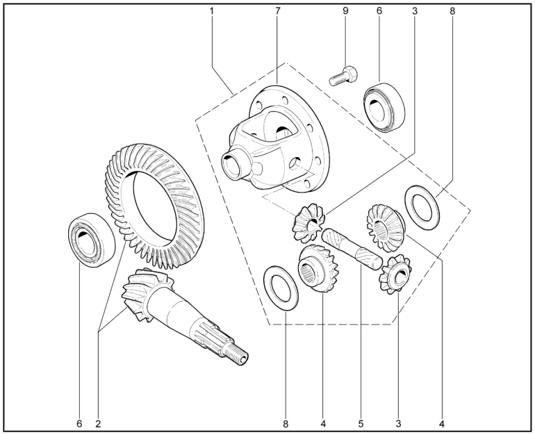 Дифференциал (деталировка)