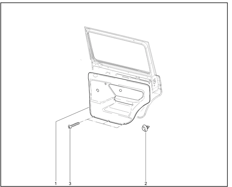 Обивка задней двери