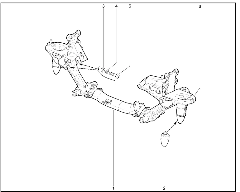 Поперечина передней подвески