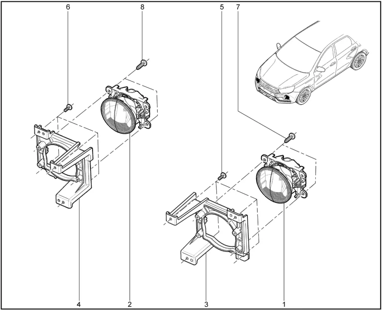 Фары противотуманные (Cross)