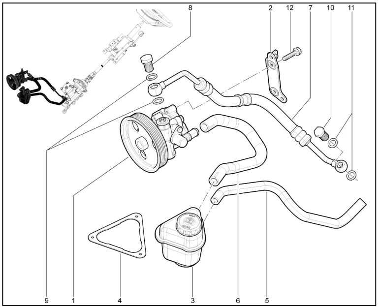 Система гидроусилителя рулевого управления (Sport)