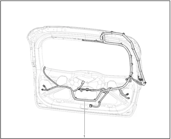 Жгут проводов двери задка для Lada Iskra SW, SW Cross