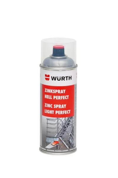 Цинковый спрей PERFECT светлый 520, 400 мл, Wurth