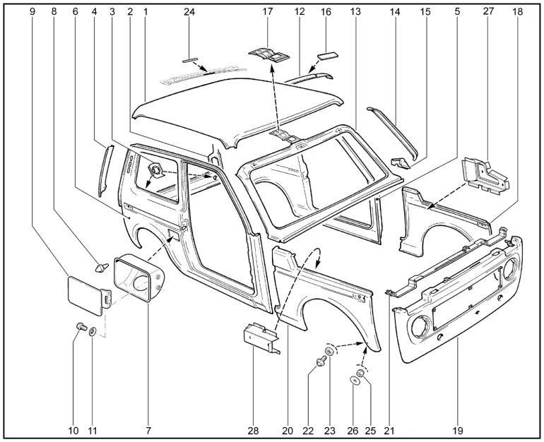 Панели кузова (21214)