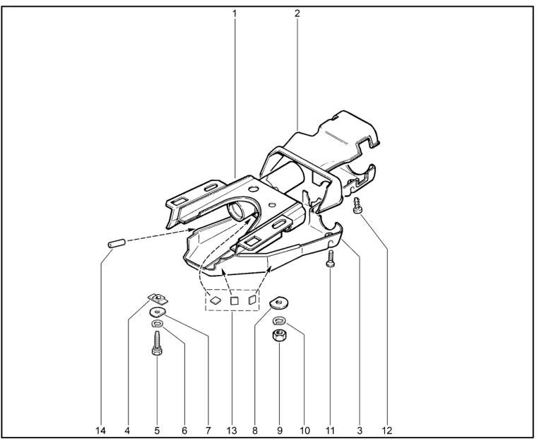 Кожух облицовочный вала руля