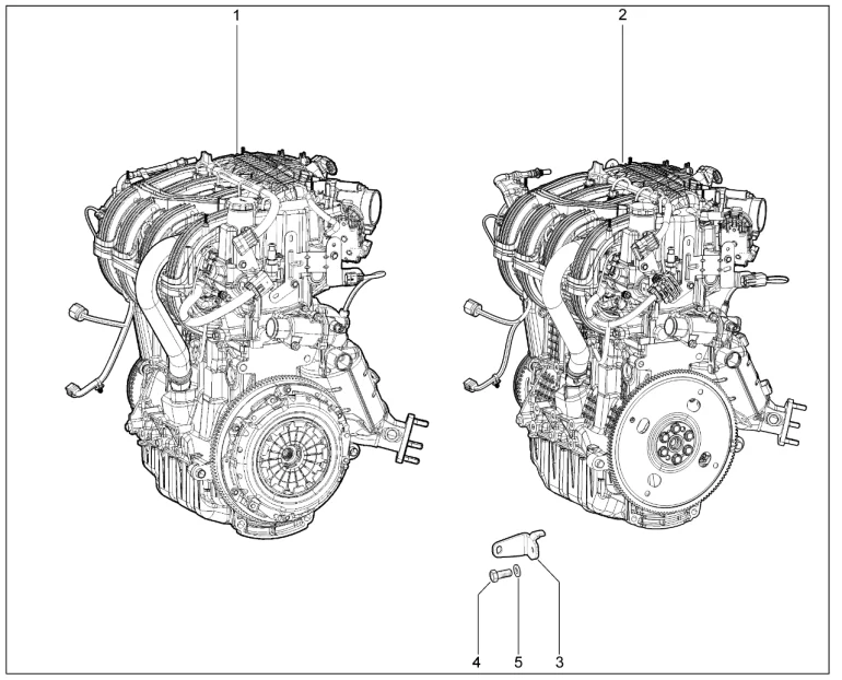 Двигатель в сборе (P4P)