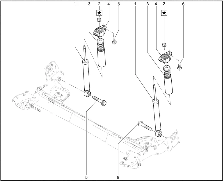 Амортизатор задний