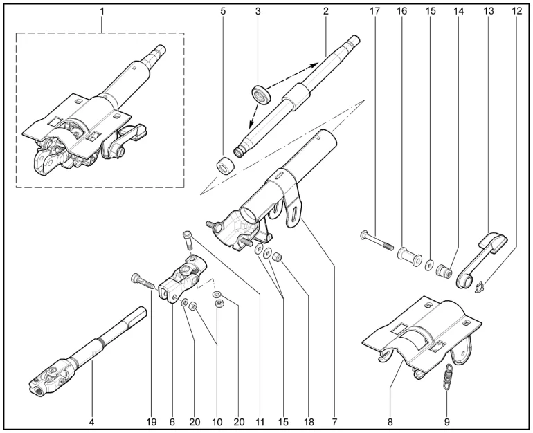 Вал рулевого управления (Sport)