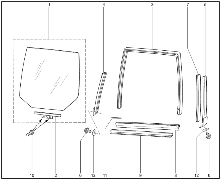 Стекла задних дверей