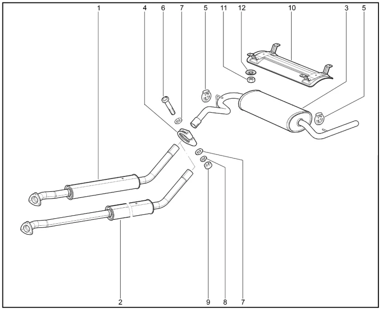 Глушитель дополнительный и основной