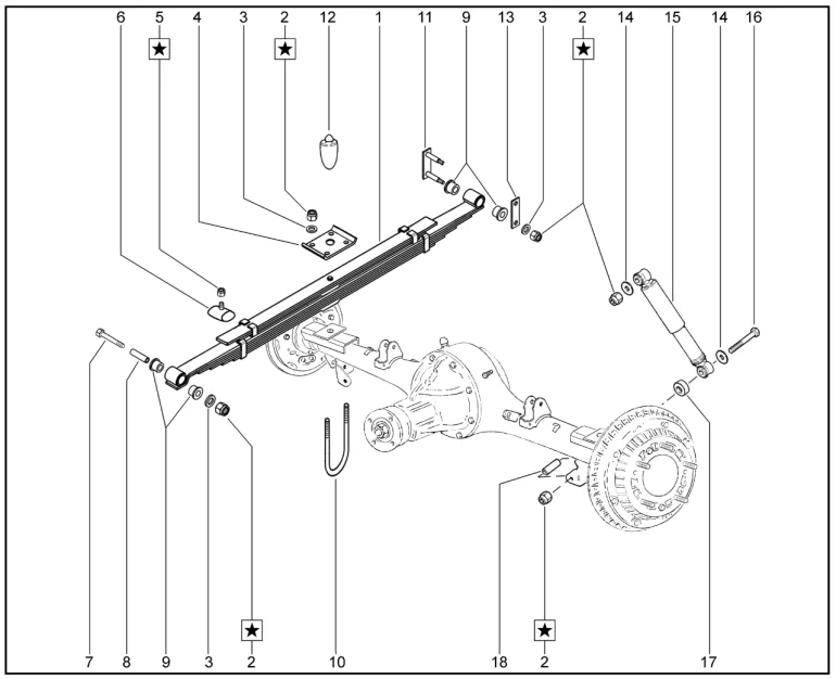 Подвеска задняя (пикап)