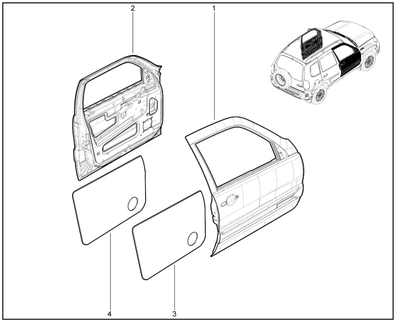 Двери передние