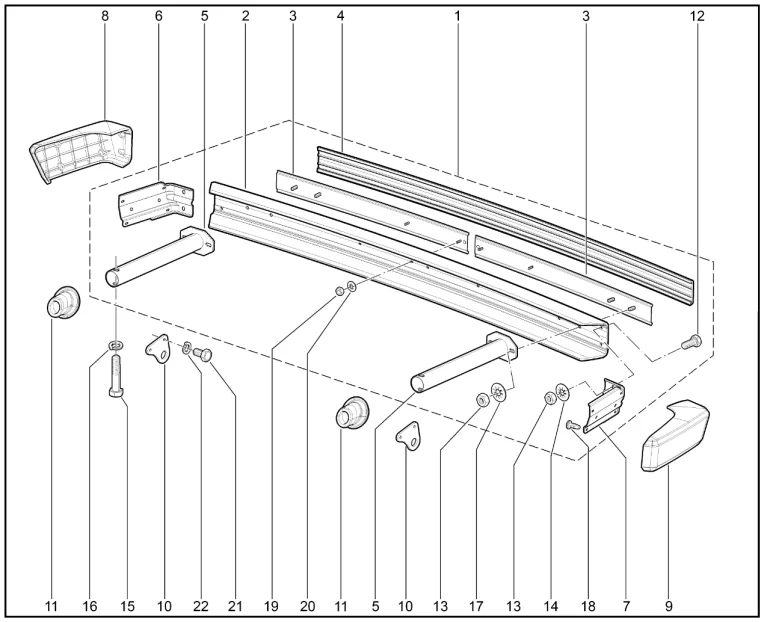 Бампер задний