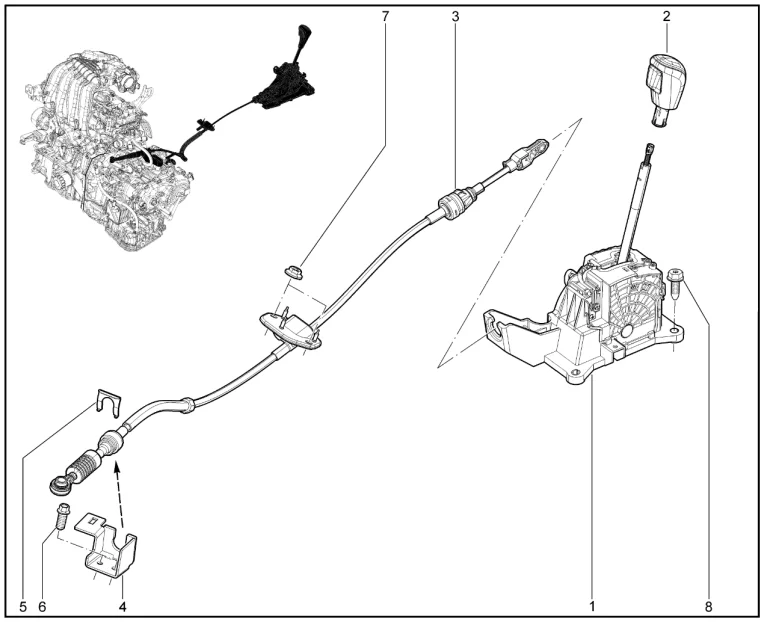 Привод механизма выбора передач (вариатор + P4P,P4M)