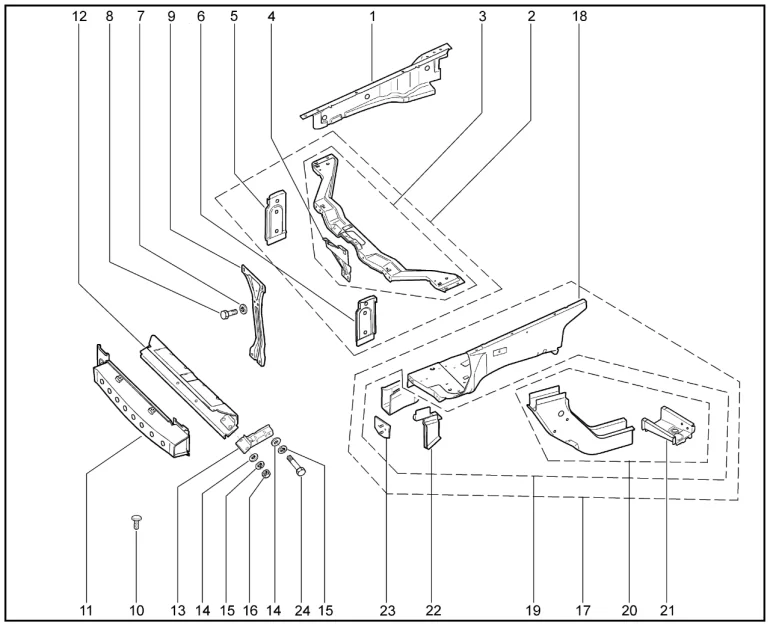 Каркас передка (до 12.2020)