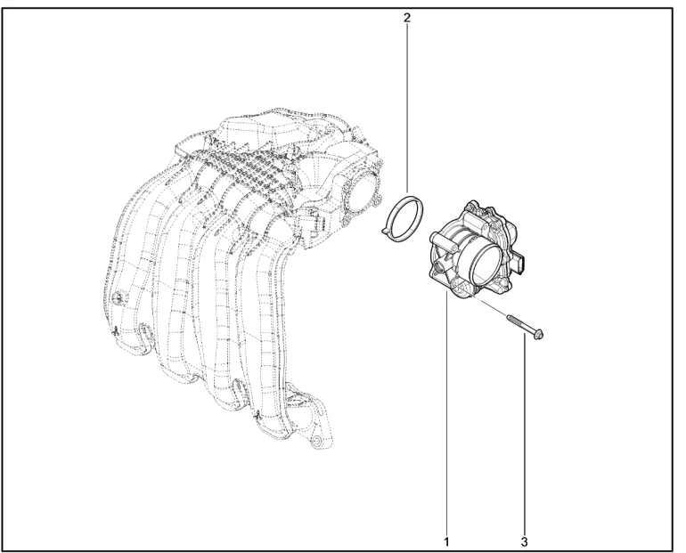 Патрубок дроссельный (H4M)
