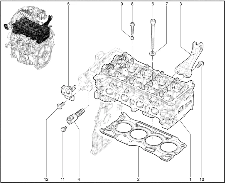 Головка блока цилиндров (Н4М)