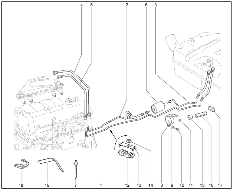 Трубки топливной системы (21214)