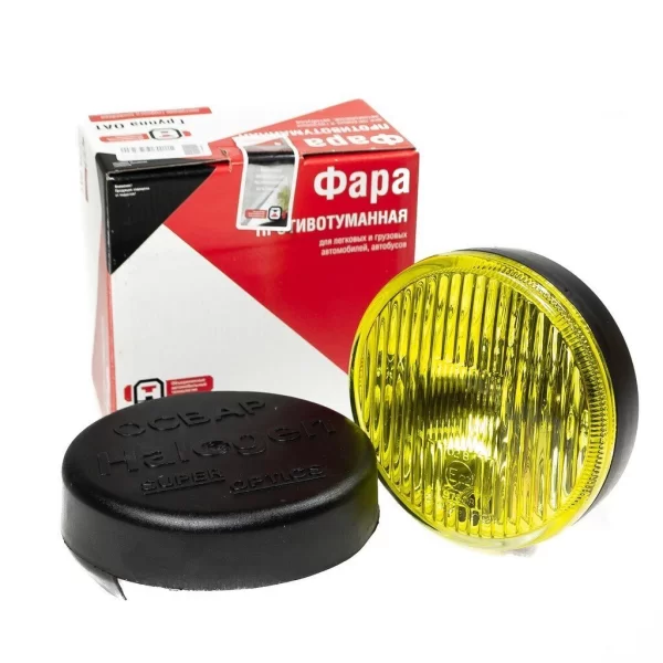 Фара противотуманная 12В 2101.3743-06 круглая желтая (ОСВАР)