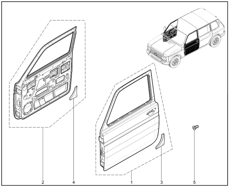 Двери передние (2131)