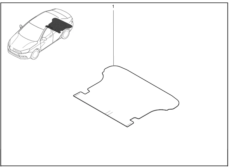 Ковер в багажник
