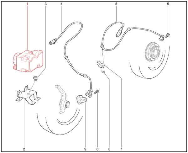 Гидроагрегат АБС для Lada Iskra