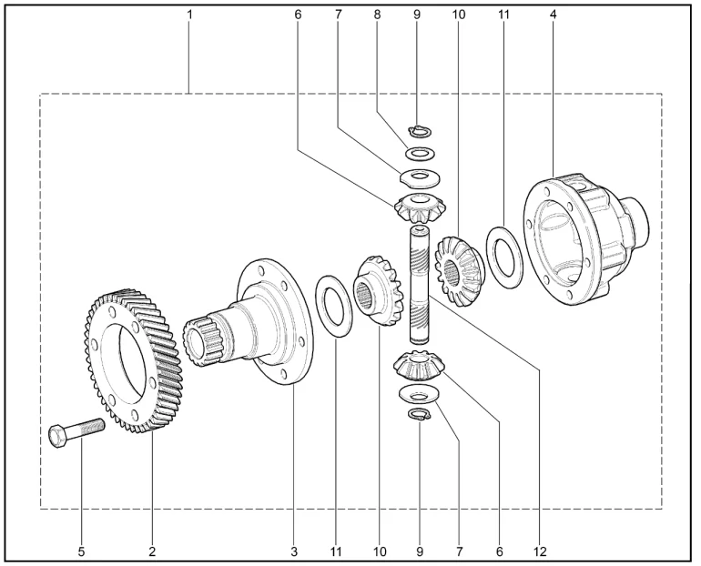 Дифференциал (деталировка)