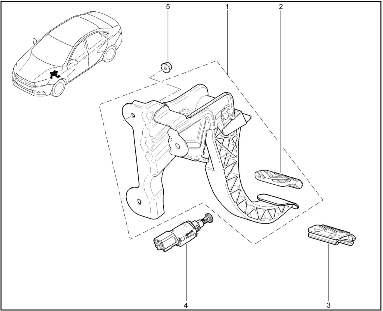 Педаль сцепления