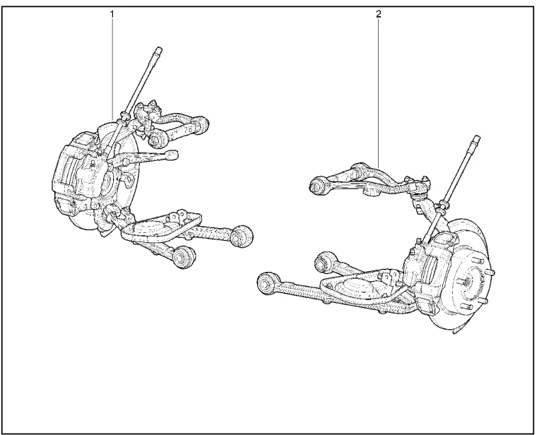 Рычаги передней подвески с тормозом в сборе