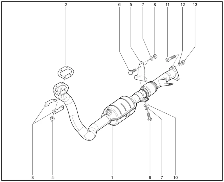 Труба приемная (дв.1,8л. - P3P)