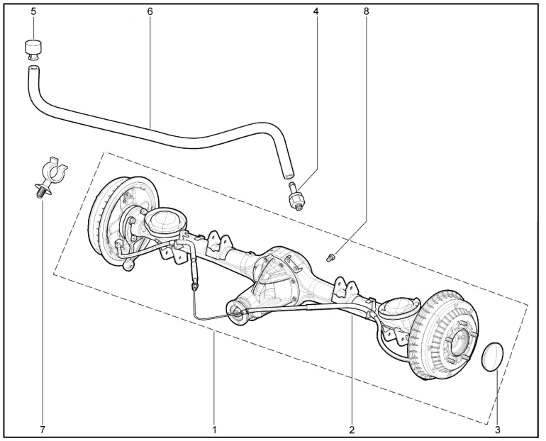 Мост задний