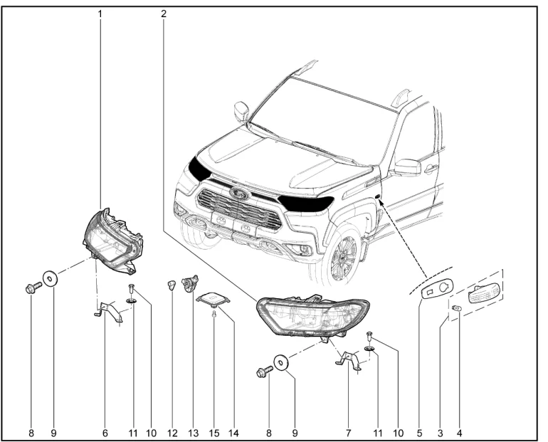 Фары передние(с 12.2020)