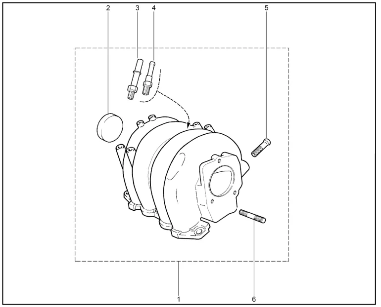 Ресивер (деталировка)(дв.1,7л. - P3N)