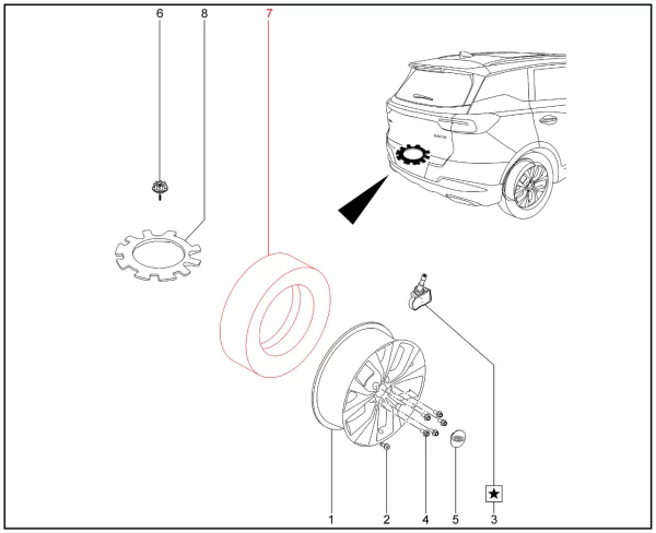 Шина 225/60R18 для XCITE X-Cross 7, Chery Tiggo 7 Pro