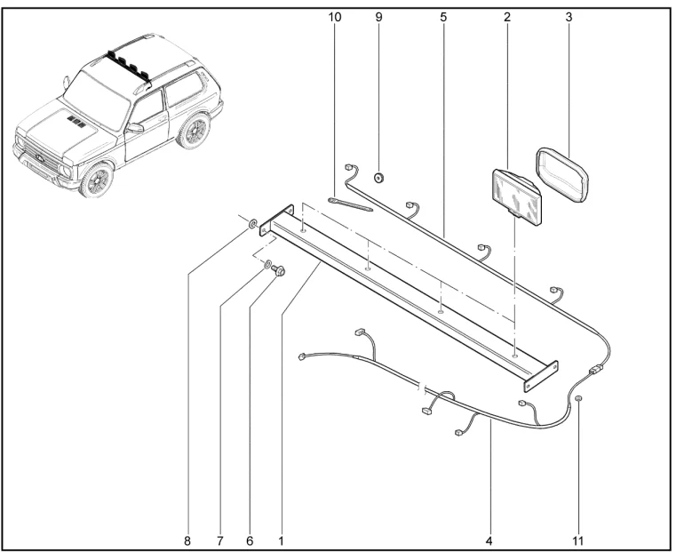 Фары передние, дополнительные (BRONTO)