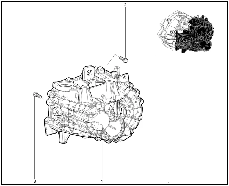 Картер коробки передач (механич. 6 ст.)